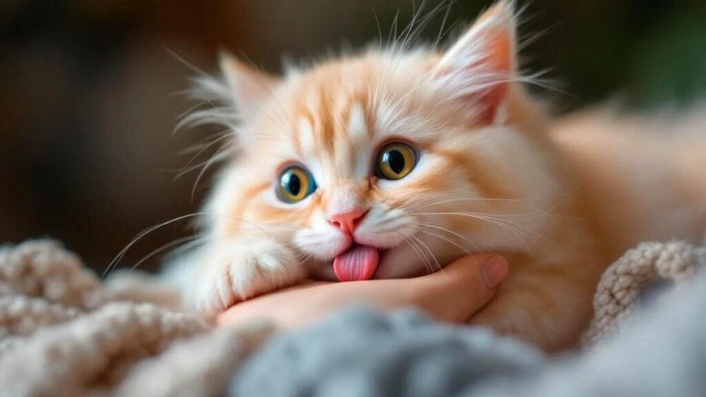 What does it mean when my cat licks me? Vet-backed guide to cat licking behavior